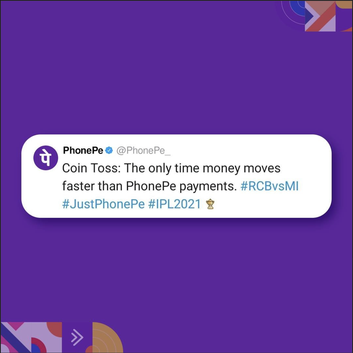 PhonePe IPL tweet