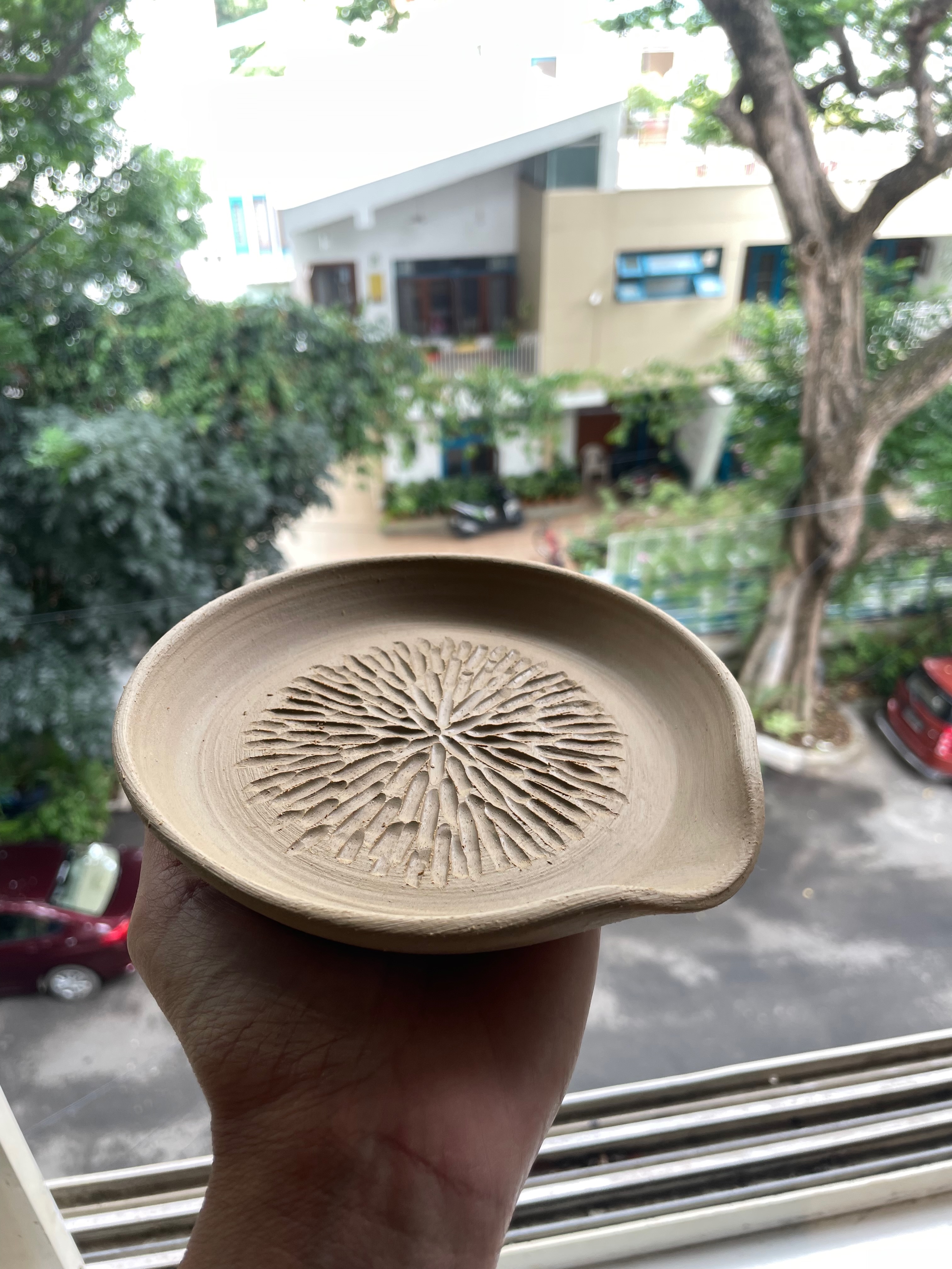 Handmade ceramic plate
